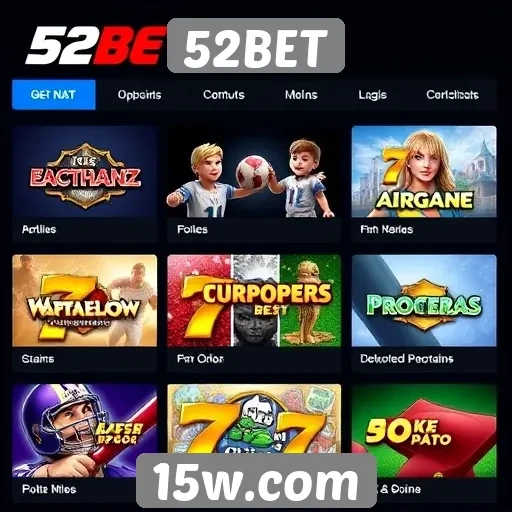 Jogos mais populares disponíveis no 52BET